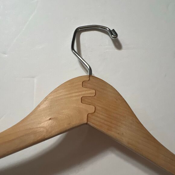 BROOKS BROTHERS Wooden Hanger Logo Men’s Vintage Wooden Suit Coat Slacks Pants - Picture 6 of 6